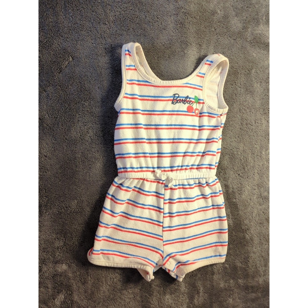 Barbie Kids Americana Cherry Romper Clothing Collector 3T Toddler Girly Summer